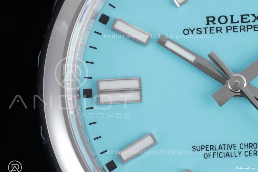 Supportive 1:1 124300 DD3230 V Tiffany Steel Dial Perpetual 41mm VSF 904L Oyster 947 Edition Best Blue 0523